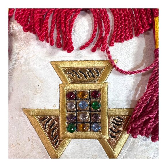 Vintage Wm. Lamber & Sons Masonic Apron Past High Priest Mason Embroidery READ - Picture 13 of 13